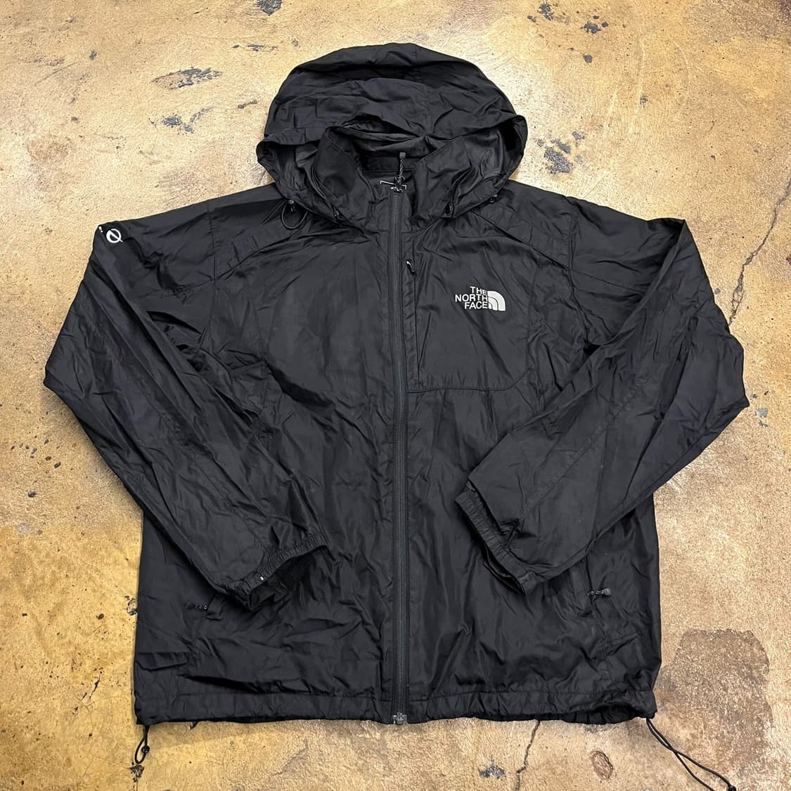 [정품/95] 노스페이스 블랙 바람막이 후드 자켓 b14 상품이미지2