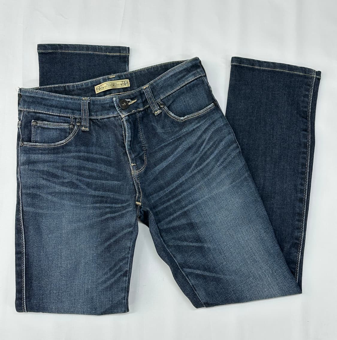 ⭐️빈티지 스티치 워싱 데님 일자핏 팬츠⭐️ 청바지 y2k 데일리 상품이미지4