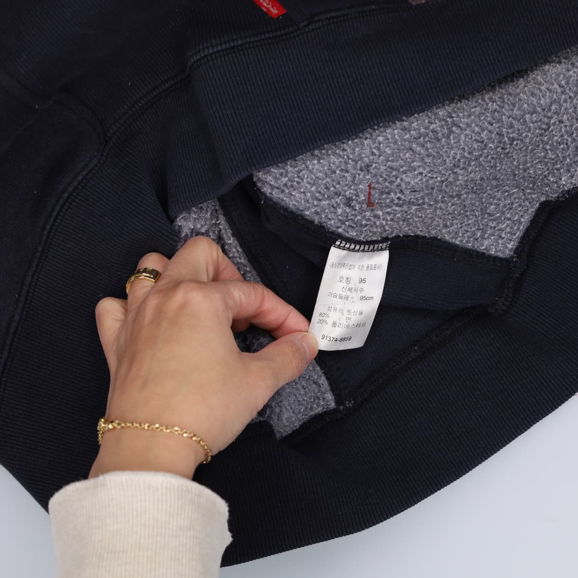 [M] 리바이스 빅로고 기모 후드집업 0107H1 상품이미지5