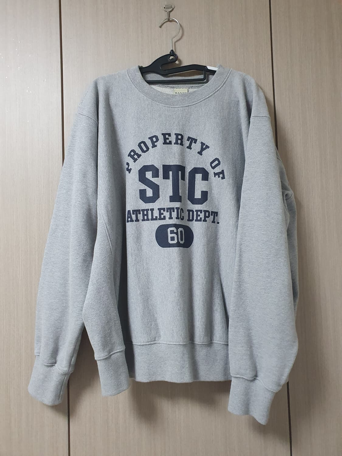 [XL] 반츠 리버스위브 스웻셔츠 맨투맨 그레이 상품이미지2