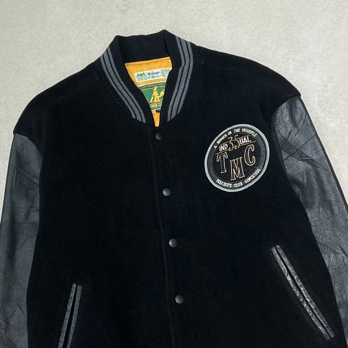 맥호프 레더소매 바시티자켓 s10204 상품이미지4