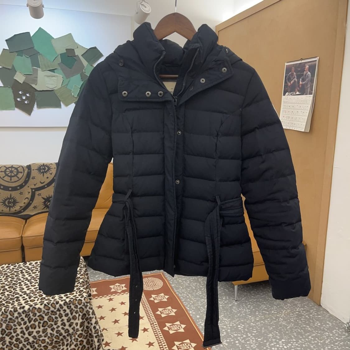 아베크롬비 올드스쿨 빈티지 여리 슬림핏 벨티드 패딩 M C08898 상품이미지3