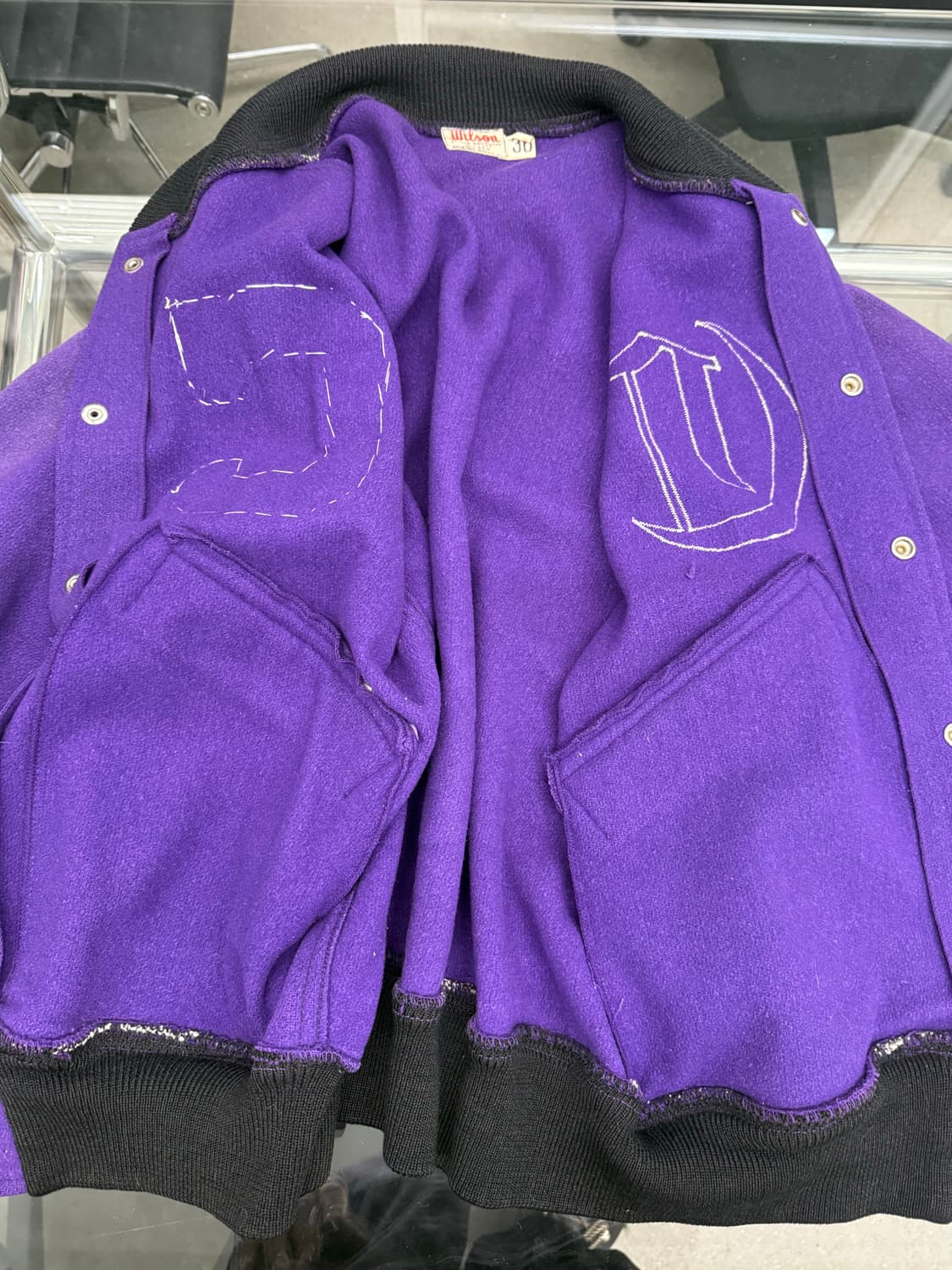 Wilson 바시티 자켓 80s usa 상품이미지5