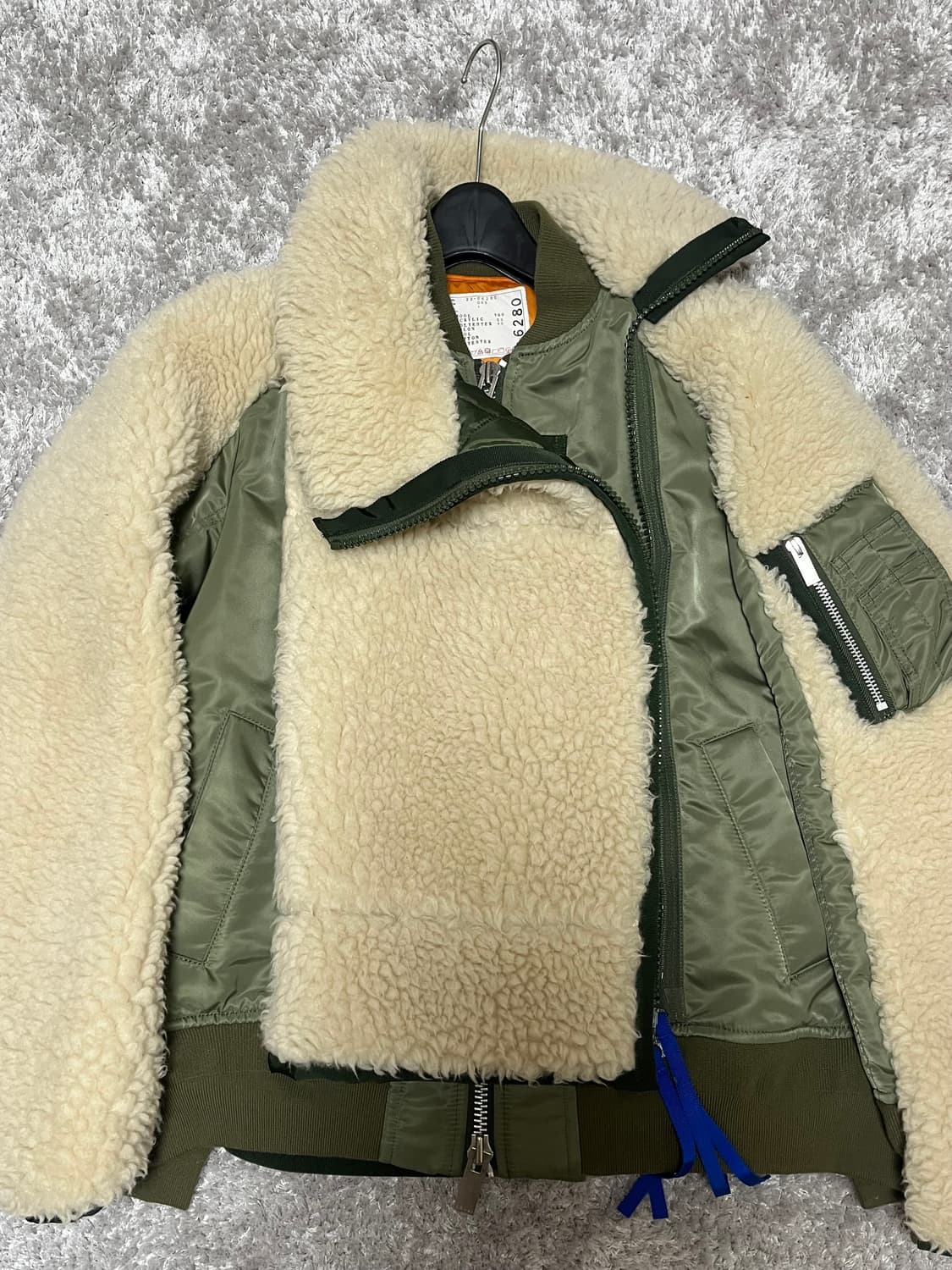 sacai 시어링 자켓 상품이미지1