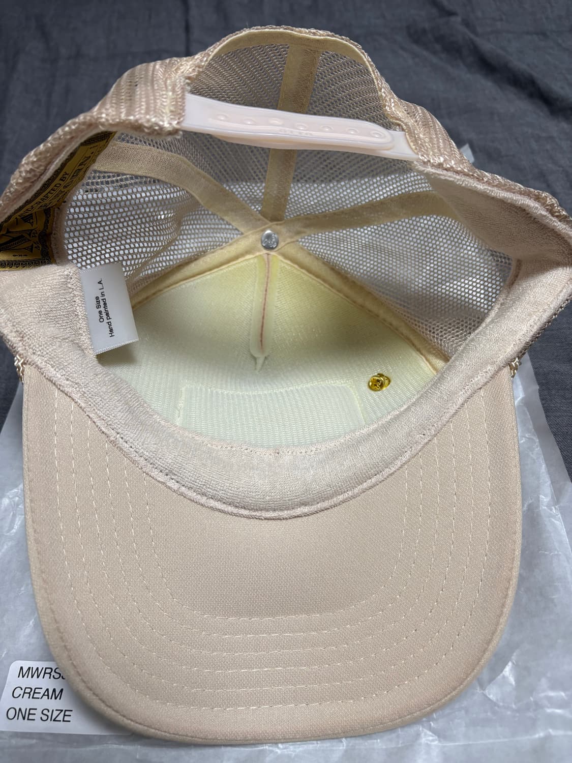 [F] Madeworn 메이드원 롤링스톤즈 트러커 캡 크림 (새 상품) 상품이미지3