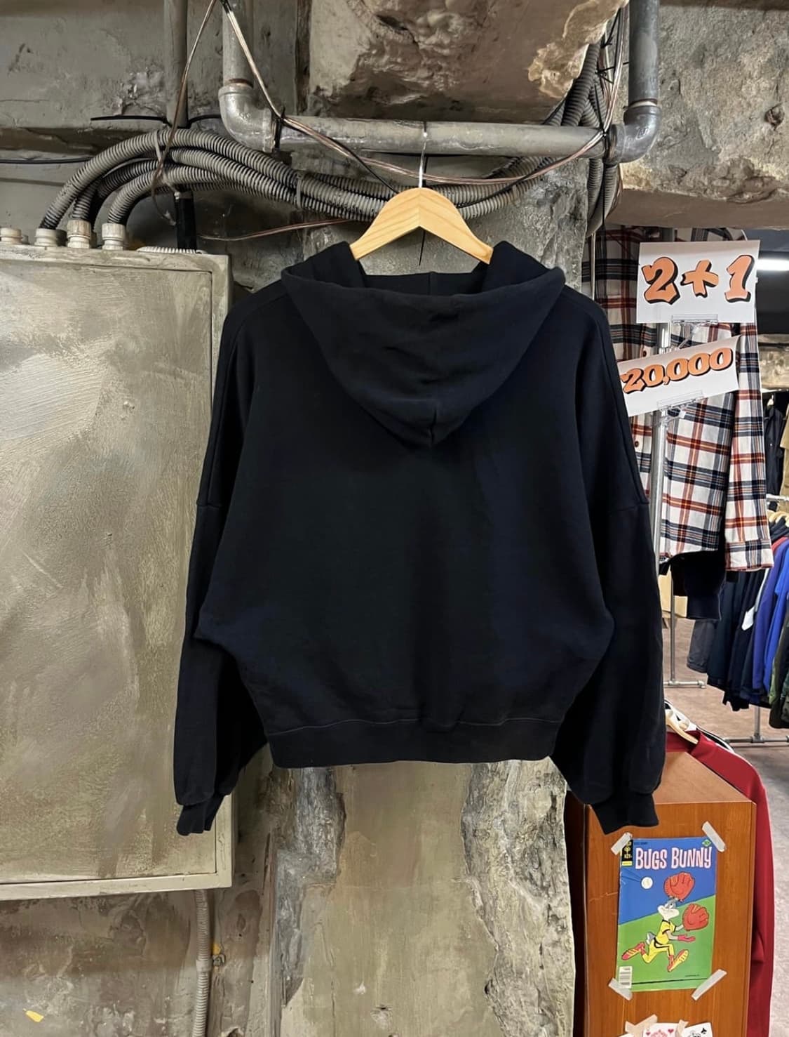 러셀 usa 후드집업 블랙 M 상품이미지2