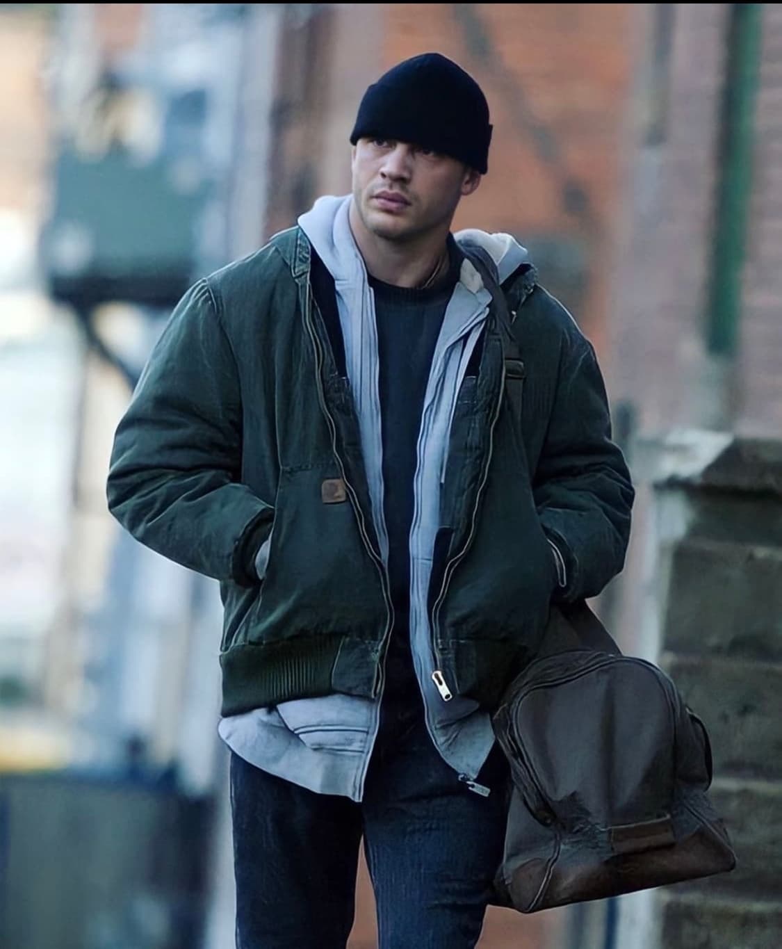 빈티지 칼하트 J130 모스그린 덕 액티브 후드집업 자켓 라지 상품이미지9