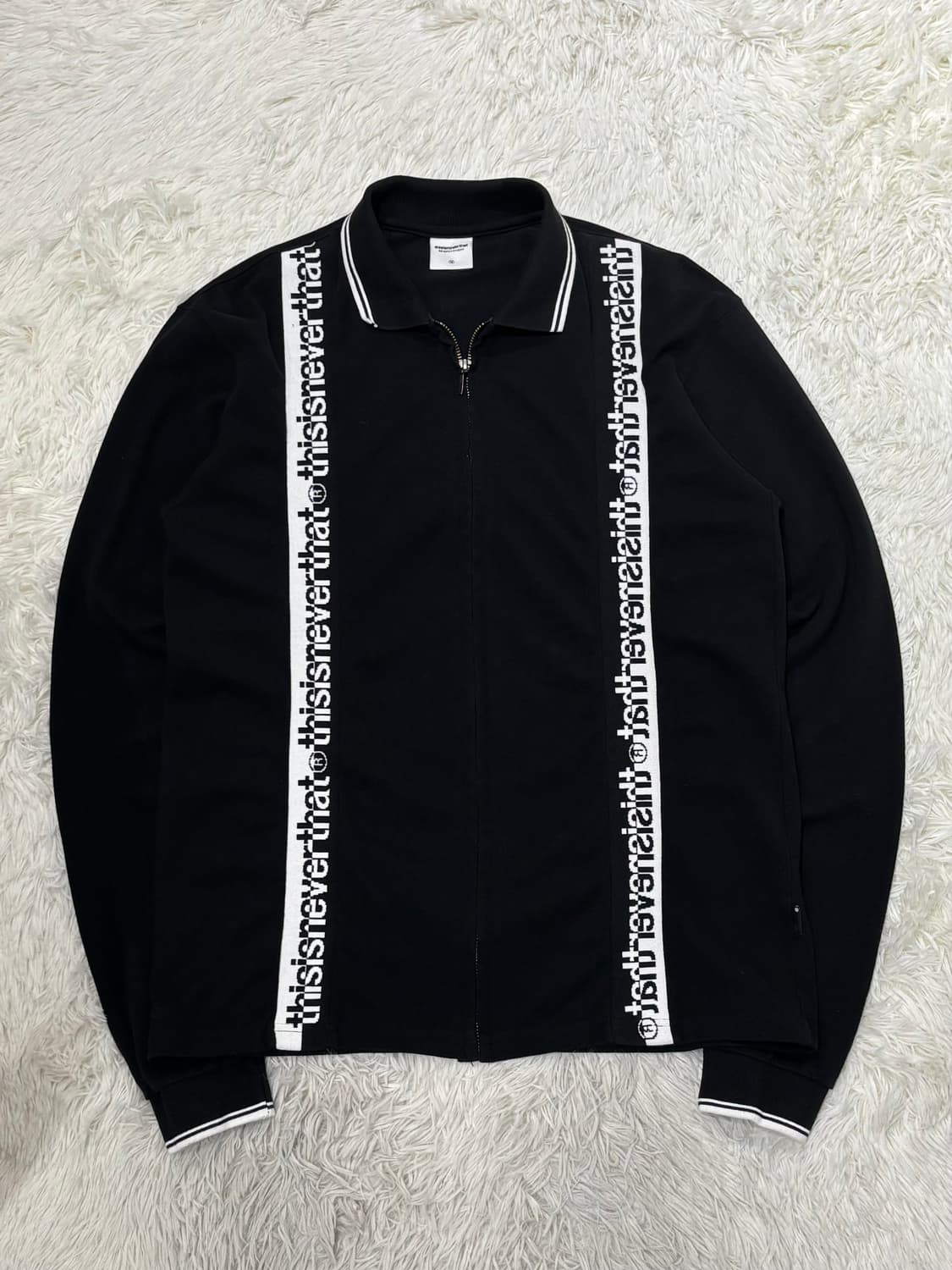 디스이즈네버댓 스펠로고 니트집업 상품이미지3