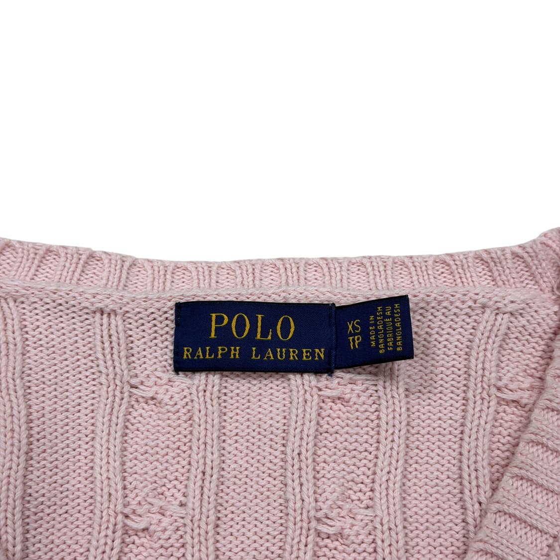 폴로 랄프로렌 딸기우유 핑크 브이넥 니트 XS 상품이미지4