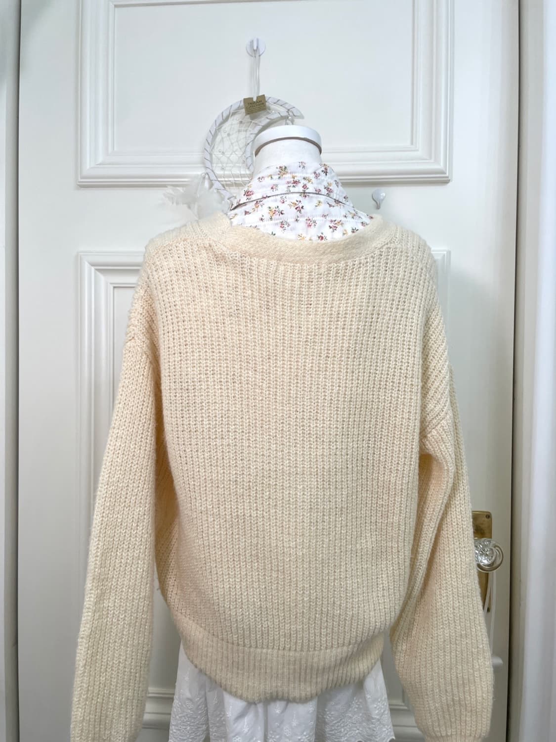 SM2 butter cream basic waffle cardigan 상품이미지5