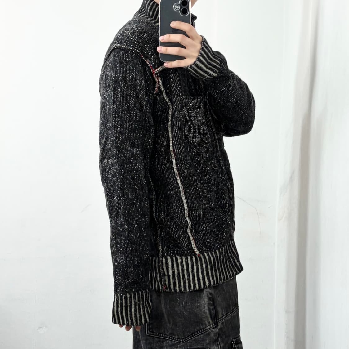 아르마니 익스체인지 투웨이 니트 자켓 상품이미지3