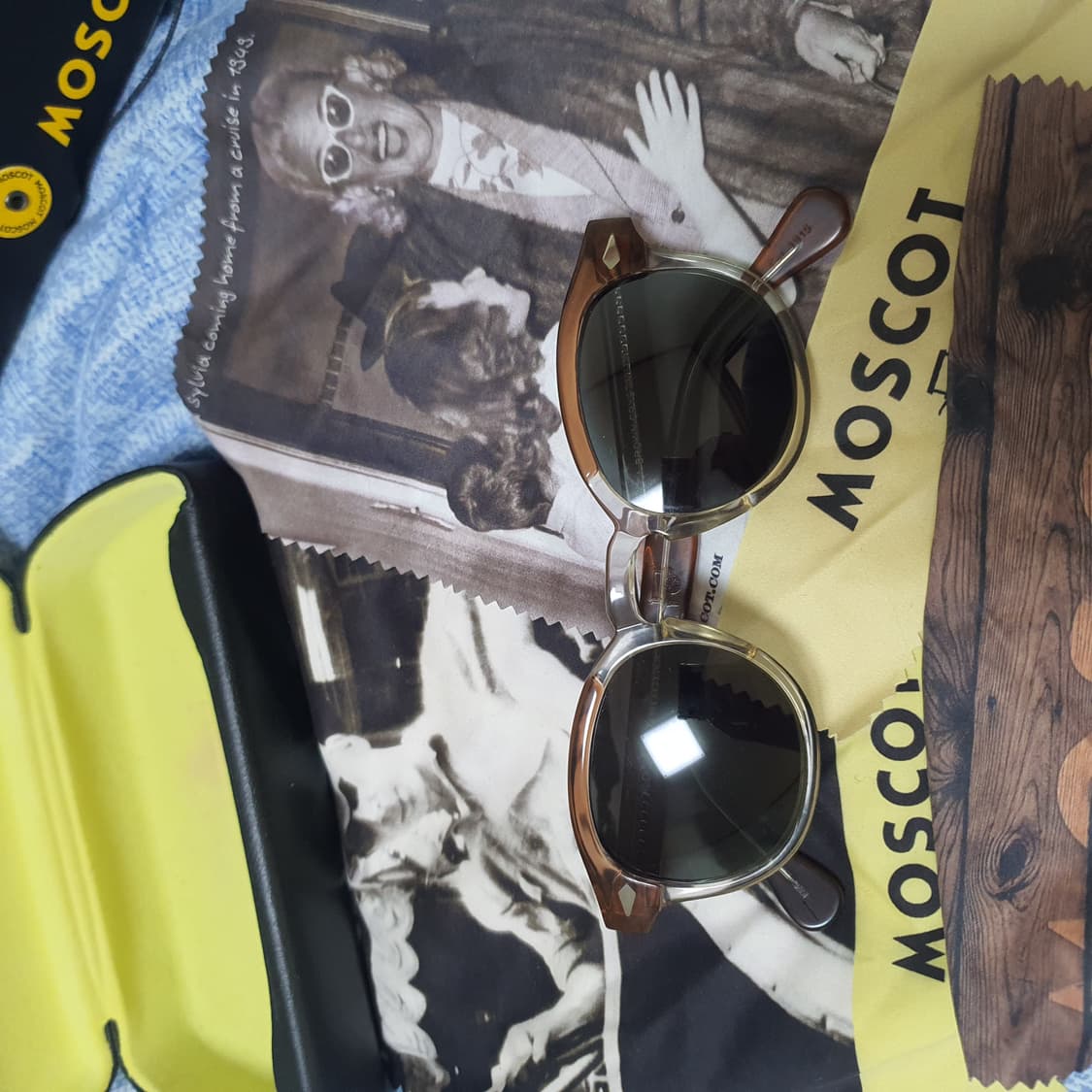 모스콧 렘토쉬 선글라스 46사이즈 브라운 크리스탈 상품이미지6