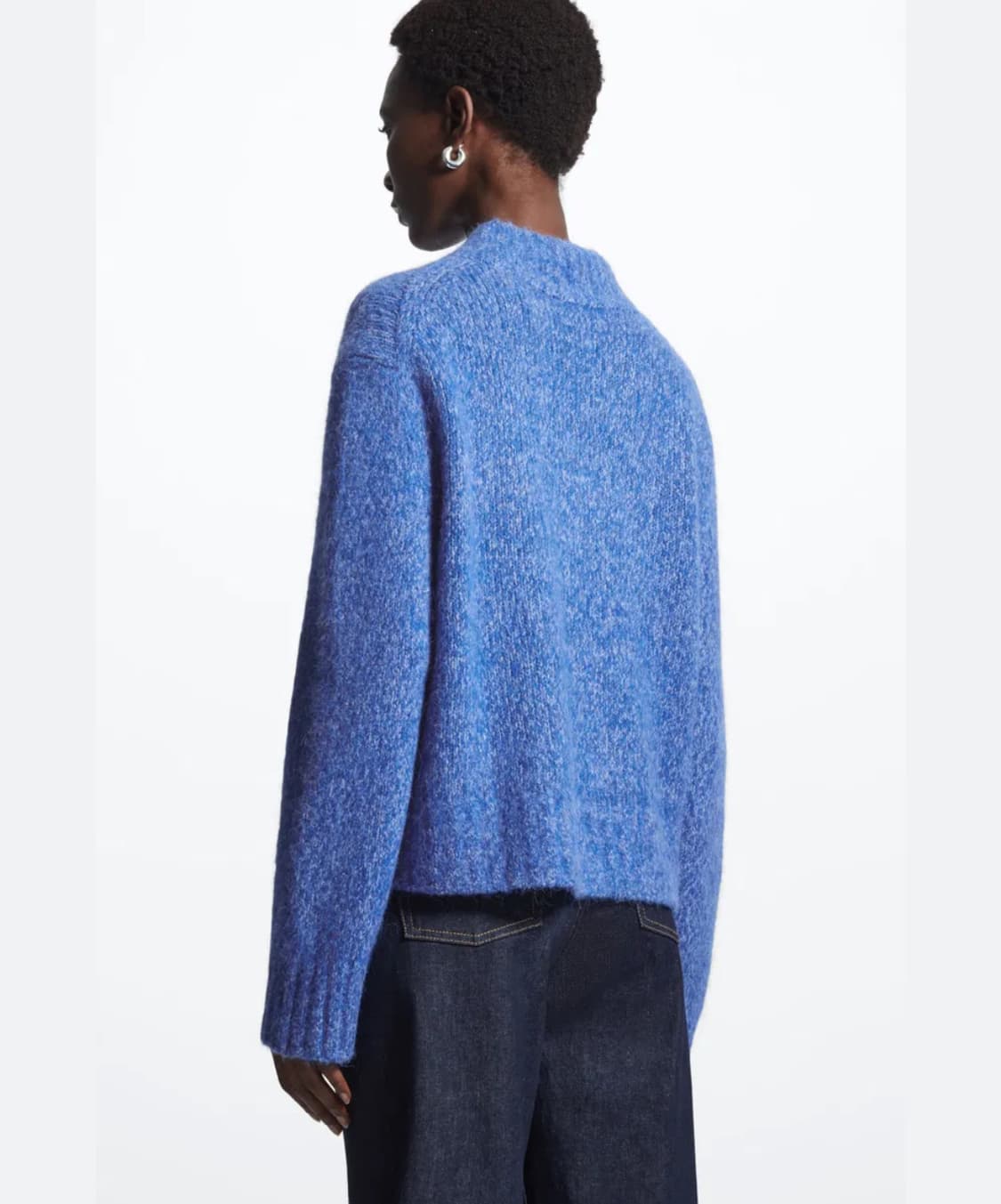 [상태최상] COS 코스 알파카·울 블렌드 니트 스웨터 (라이트 블루) 상품이미지4