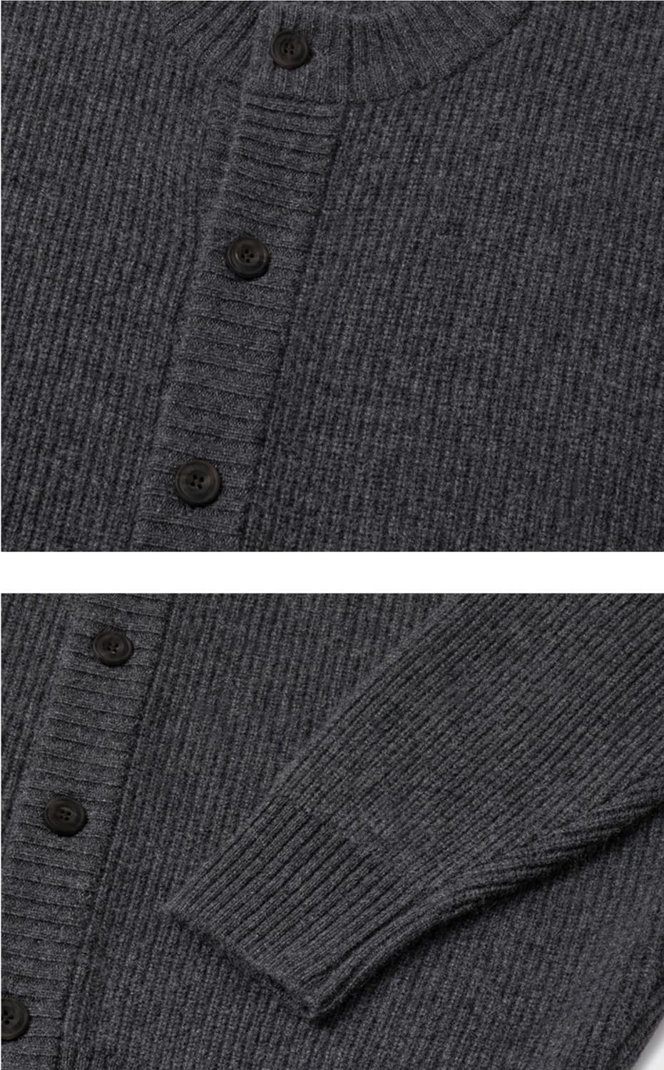 유니온블루 유블 스트럭처 가디건Xl 차콜 상품이미지4