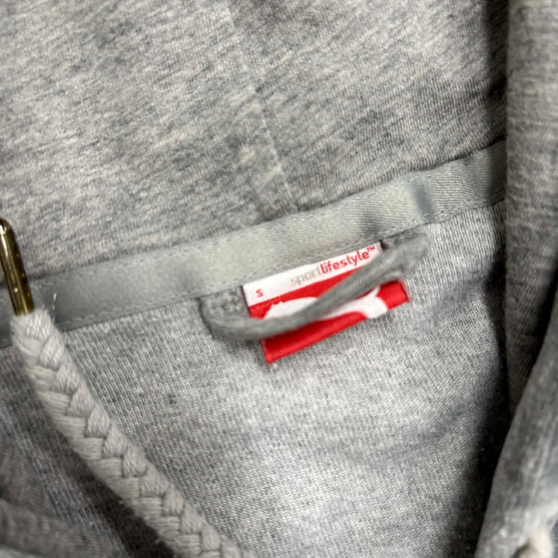 푸마 y2k 여리핏 벨루어 벨벳 걸즈 후드집업 희귀져지(S) 상품이미지4