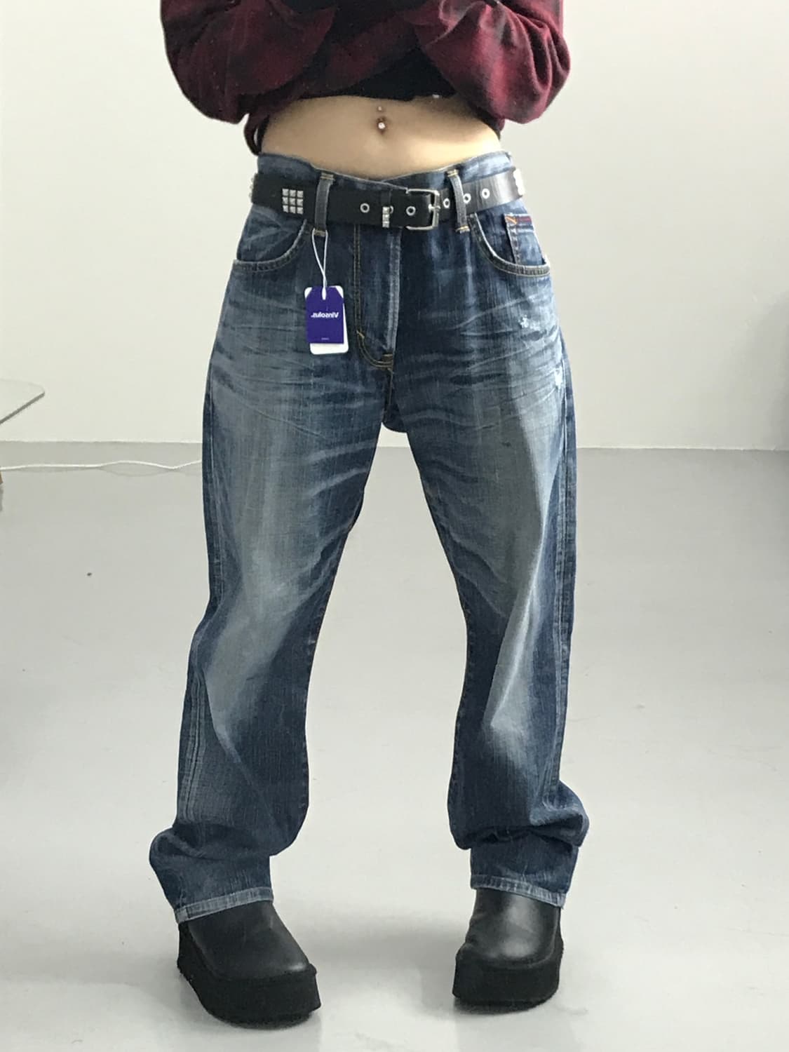 에드윈 블루트립 데님 팬츠 상품이미지2