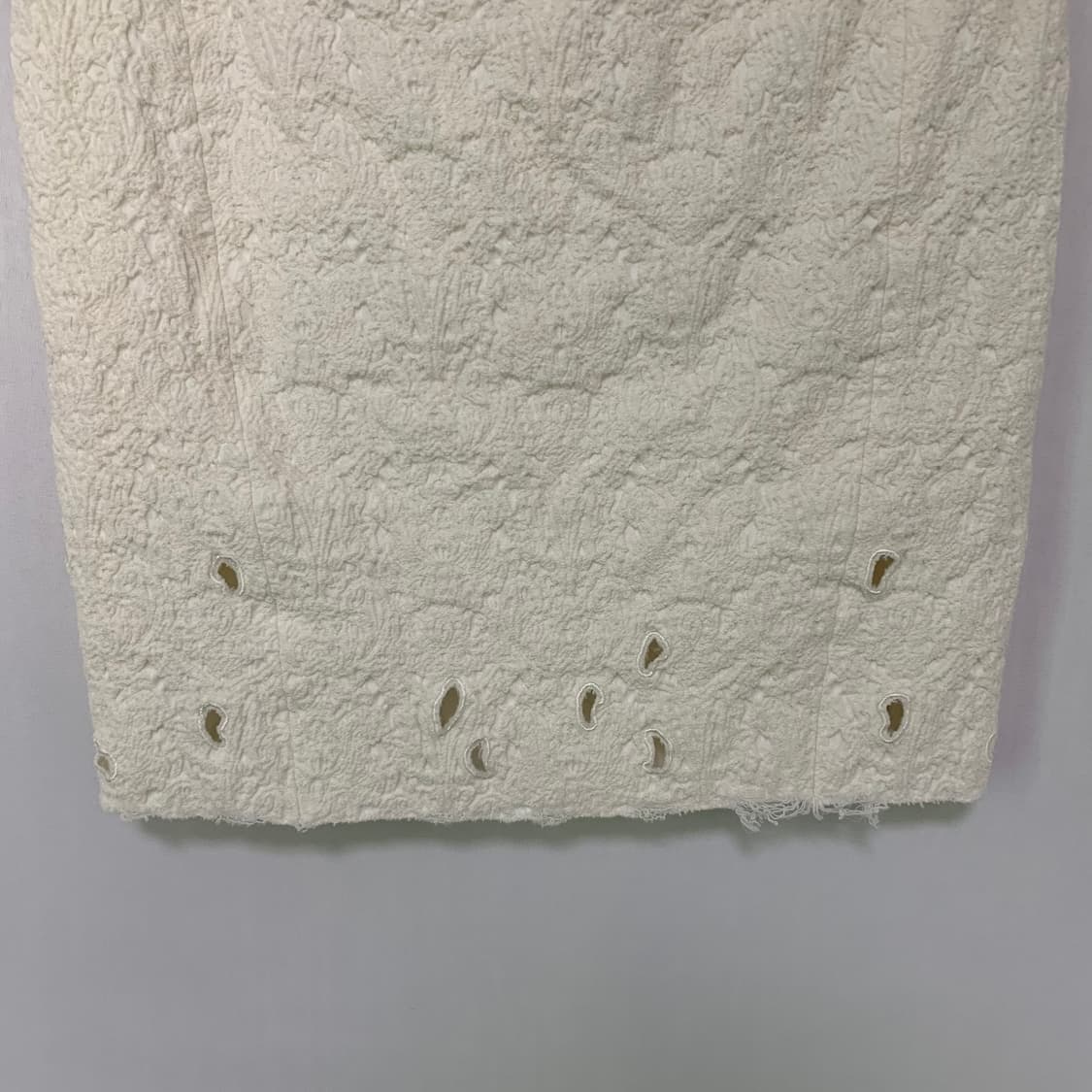 한섬 타임 빈티지 여성 h라인 미니스커트 아이보리 24인치 상품이미지4