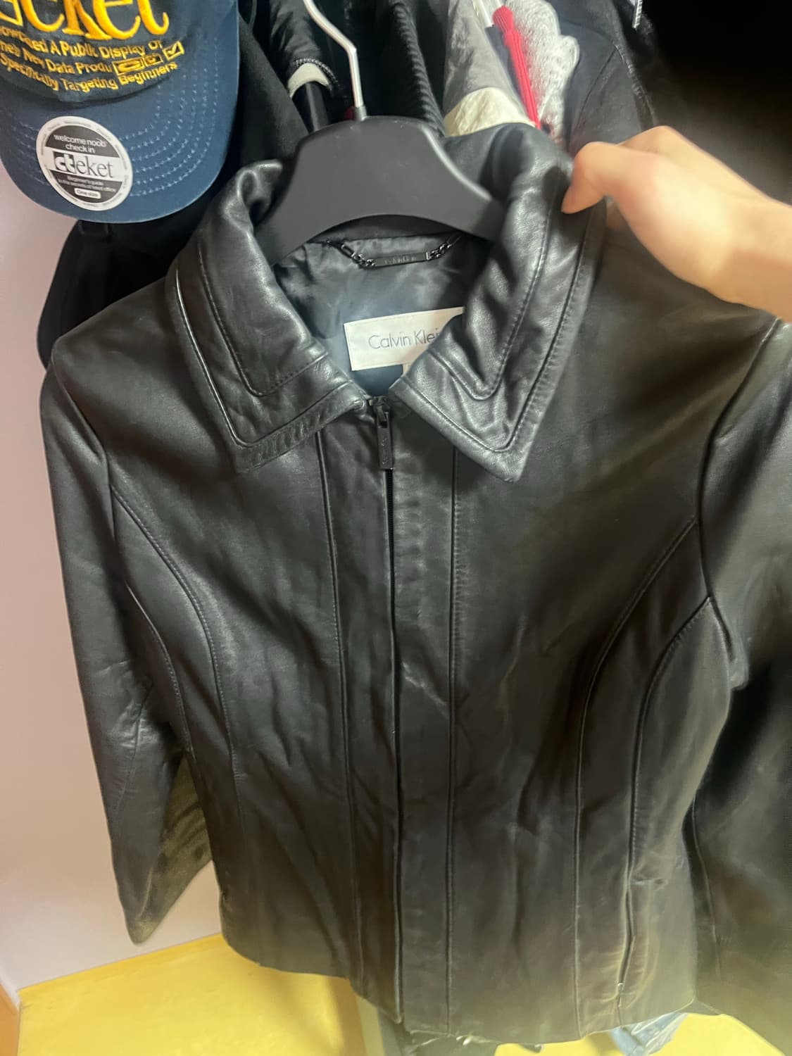 캘빈클라인 빈티지 레더자켓 M 상품이미지1