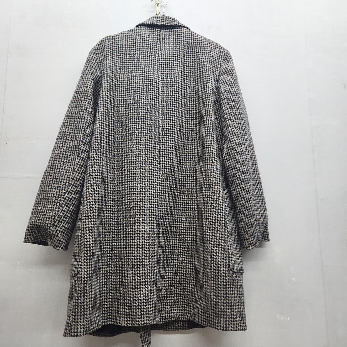 자라 하운드투스 체크 패턴 코트 M(M) 상품이미지4