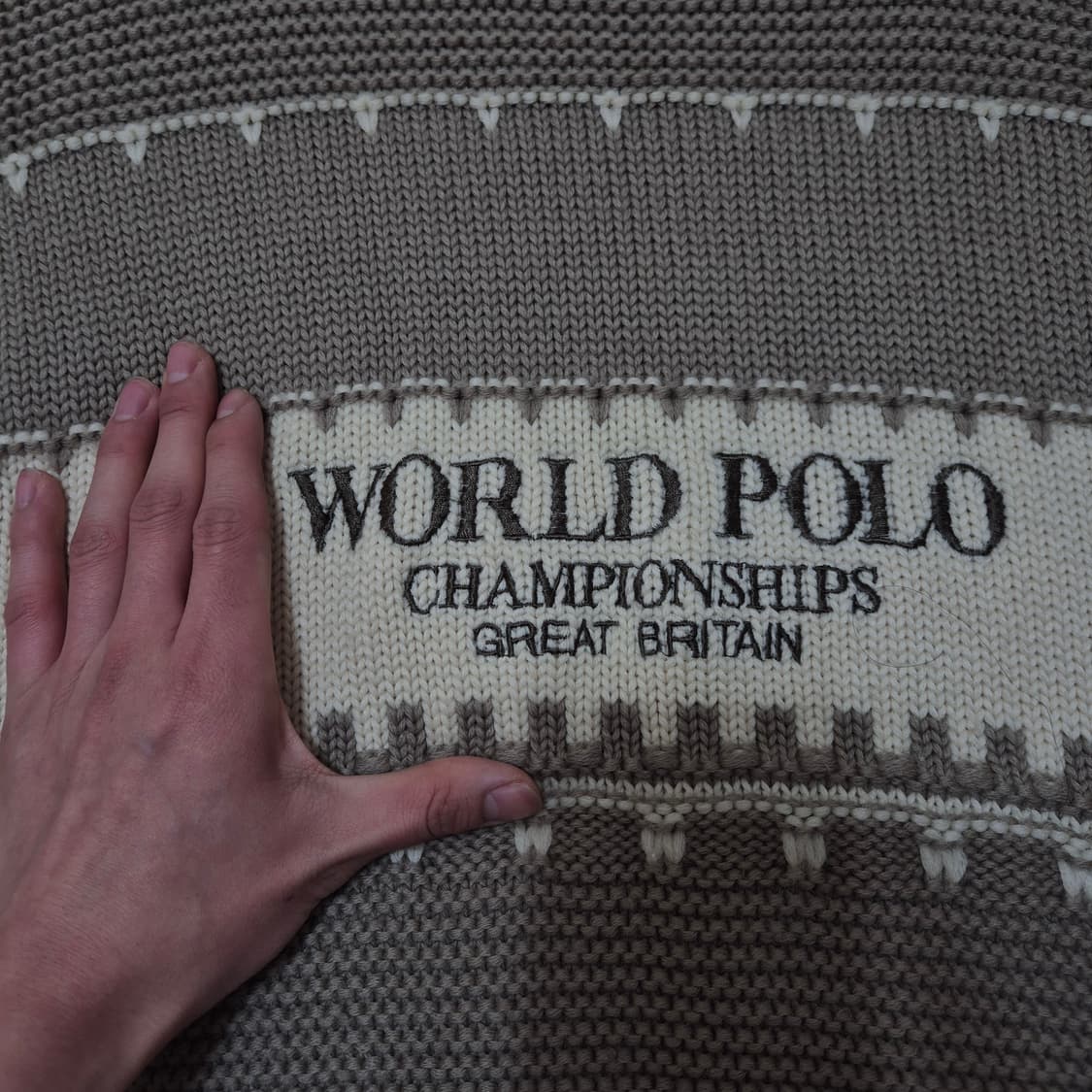 월드 폴로 랄프로렌 챔피온쉽 패턴 니트 L(100) 상품이미지4