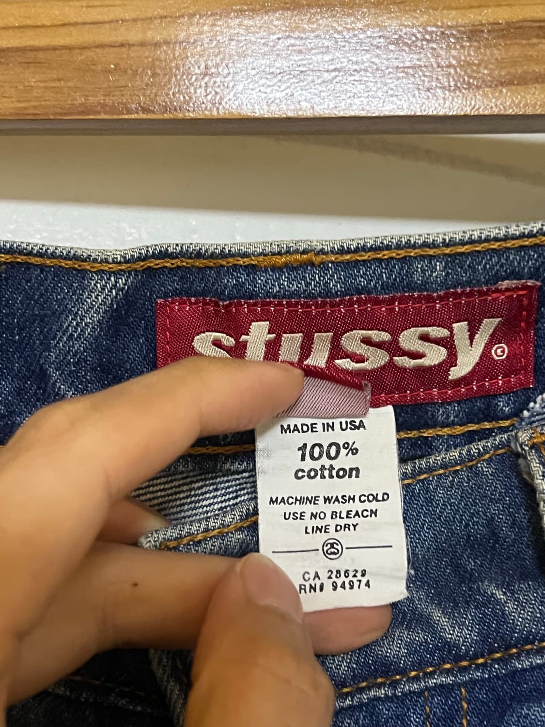 90s usa 스투시 올드 빅올진 데님팬츠 빈티지 뤡코즈 세인트미카엘 상품이미지5