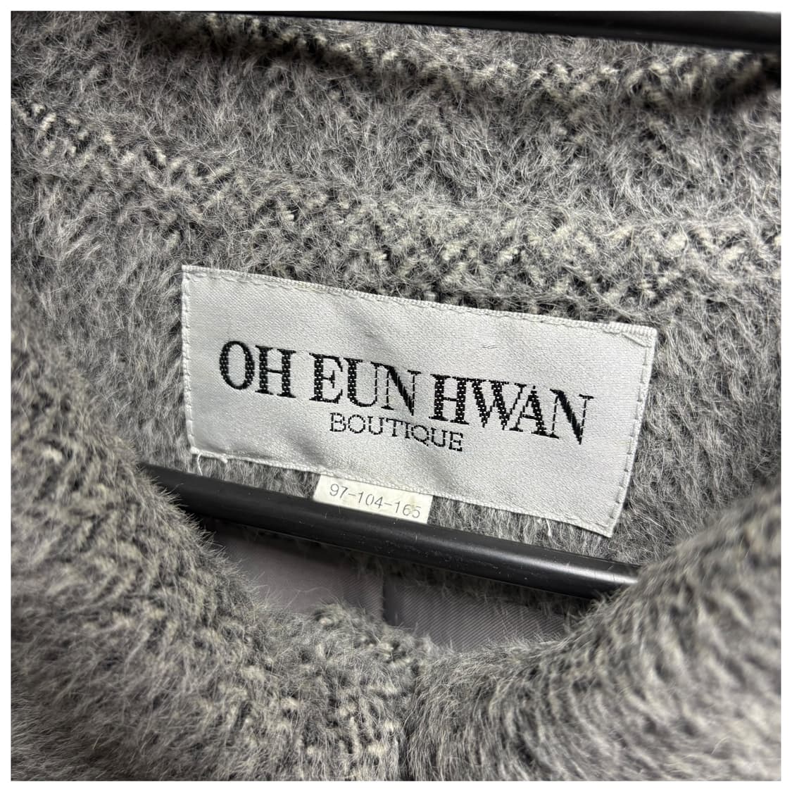 3719 그레이 모100% 카라 롱코트 상품이미지4