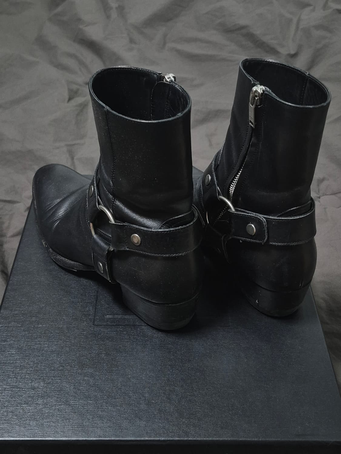 39.5) 생로랑 모터사이클 하네스 부츠 상품이미지2