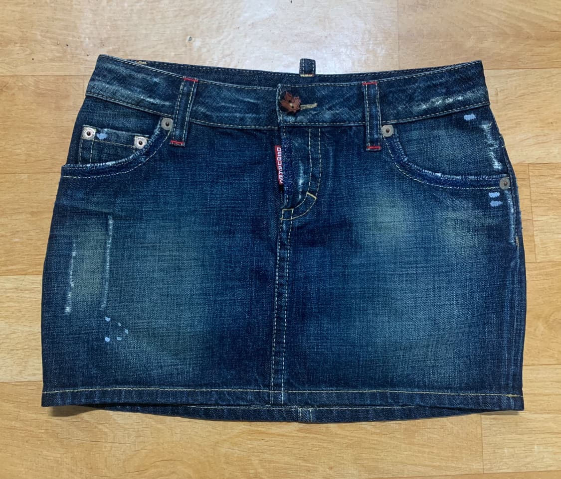 DSQUARED2 디스퀘어드 데님 미니스커트(40 사이즈) 상품이미지1