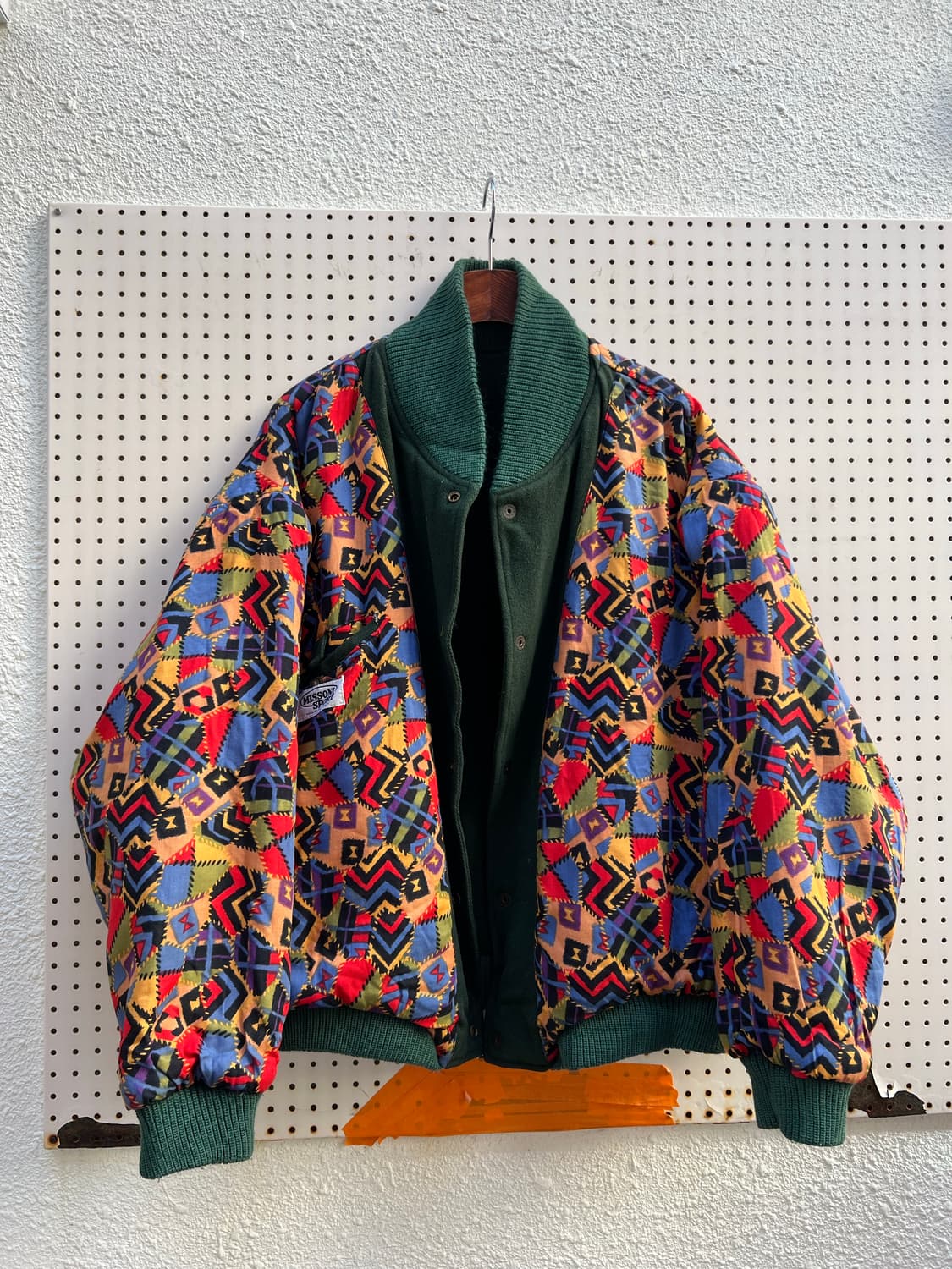90s MISSONI SPORT WOOL BOMBER 미쏘니스포츠울봄버 상품이미지3
