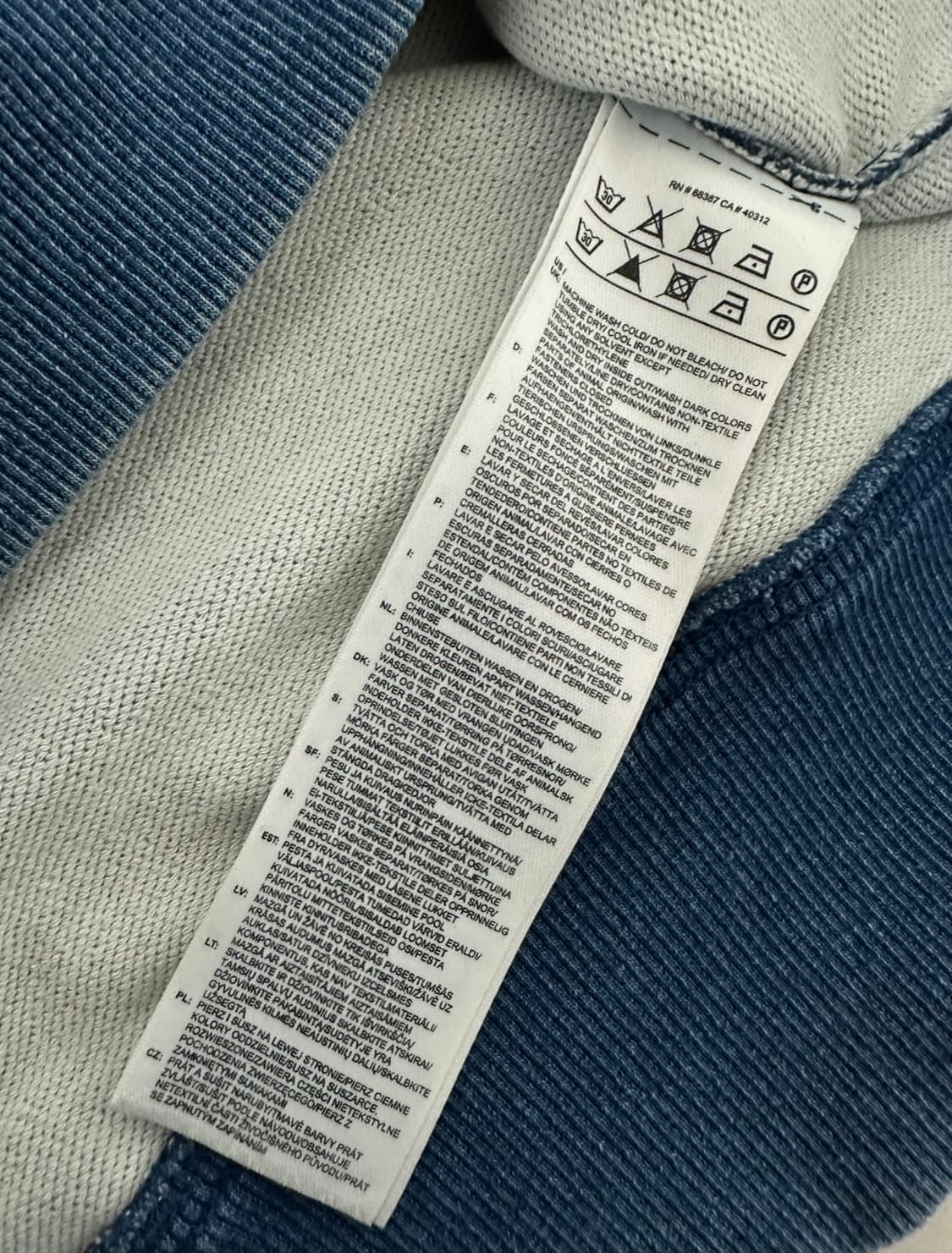 아디다스 빅 트레포일 데님 맨투맨 상품이미지5