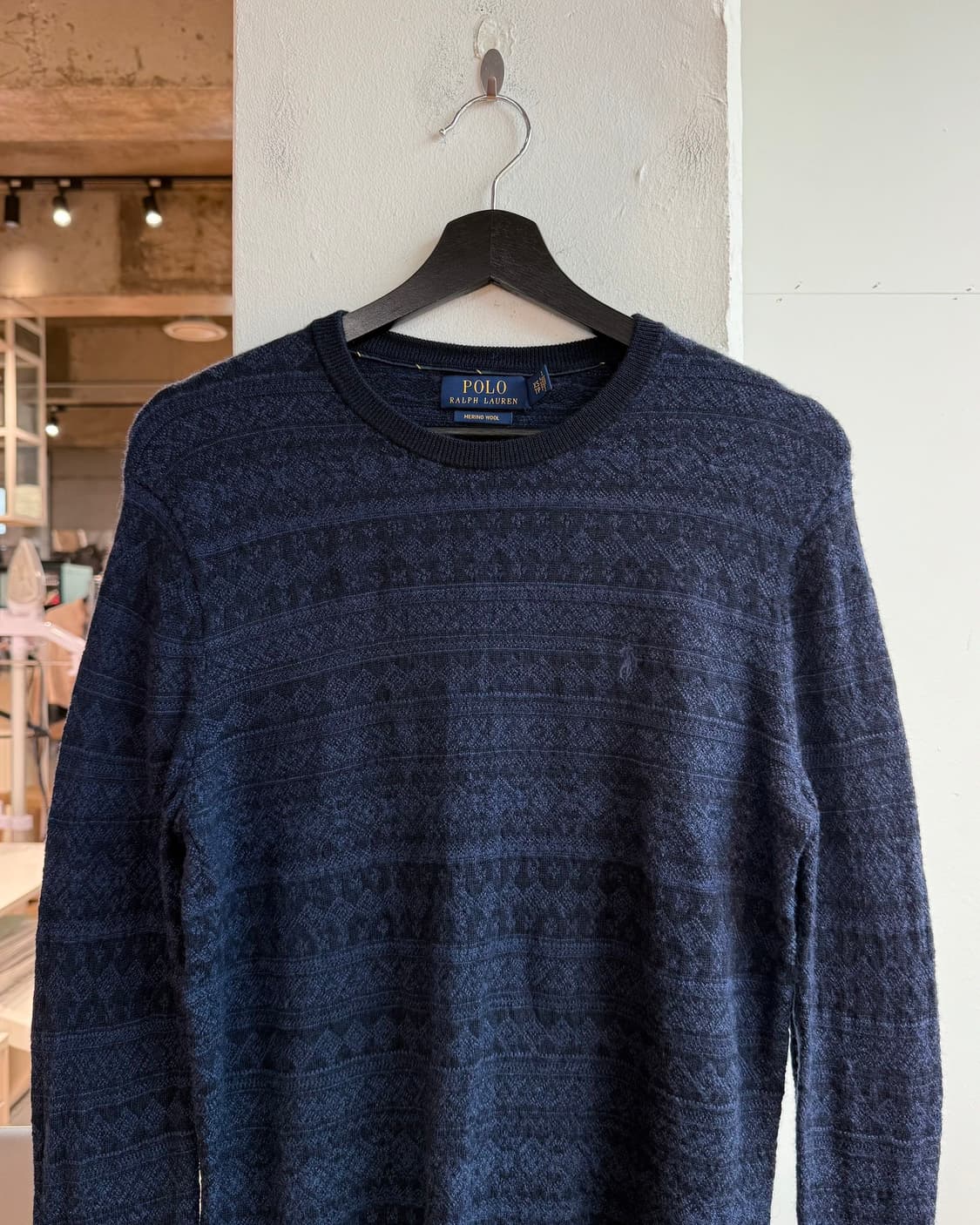 폴로 랄프로렌 네이비 노르딕 라운드넥 니트  상품이미지3