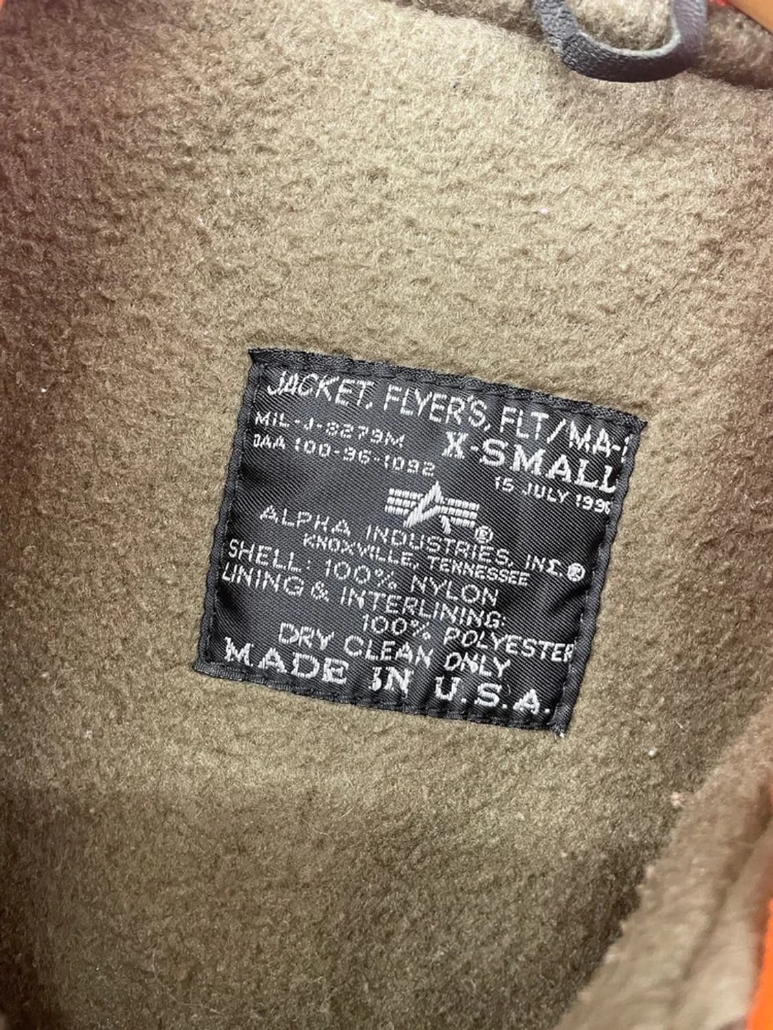 알파인더스트리 빅로고 MA-1 플라이트 블루종 자켓 PN9757 상품이미지8