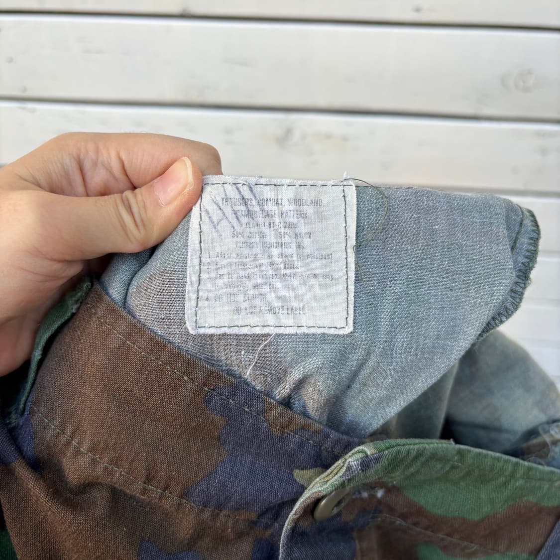 Vintage 80s 오리지널 미군 우드랜드 BDU 팬츠 상품이미지7