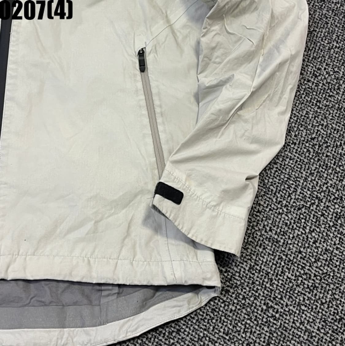 [95] 스파이더 아이보리색 후드 바람막이 자켓 0207(4) 상품이미지3