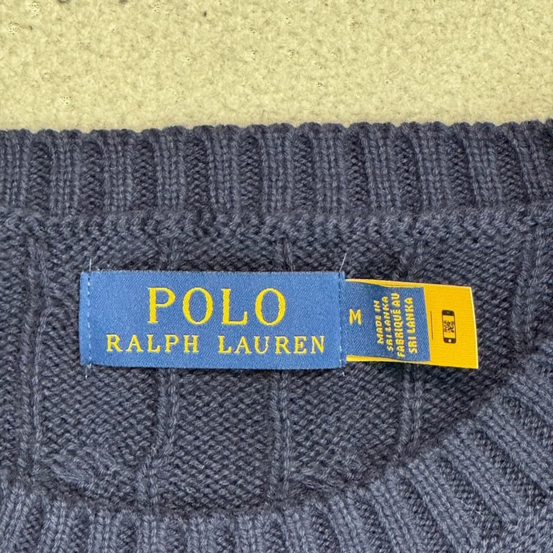 RALPH LAUREN 숏 슬리브 케이블 니트 M 상품이미지3