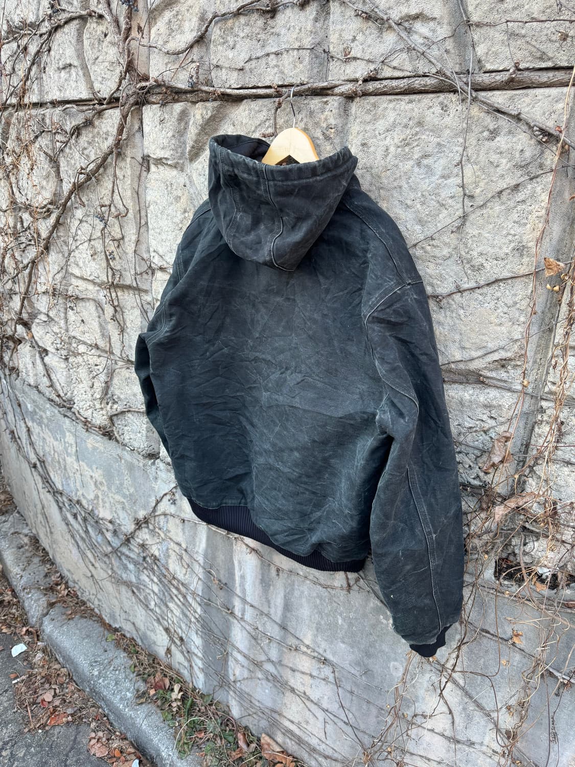 00s 칼하트 빈티지 j140 하드페이딩 덕 액티브 후드 워크 자켓 상품이미지4