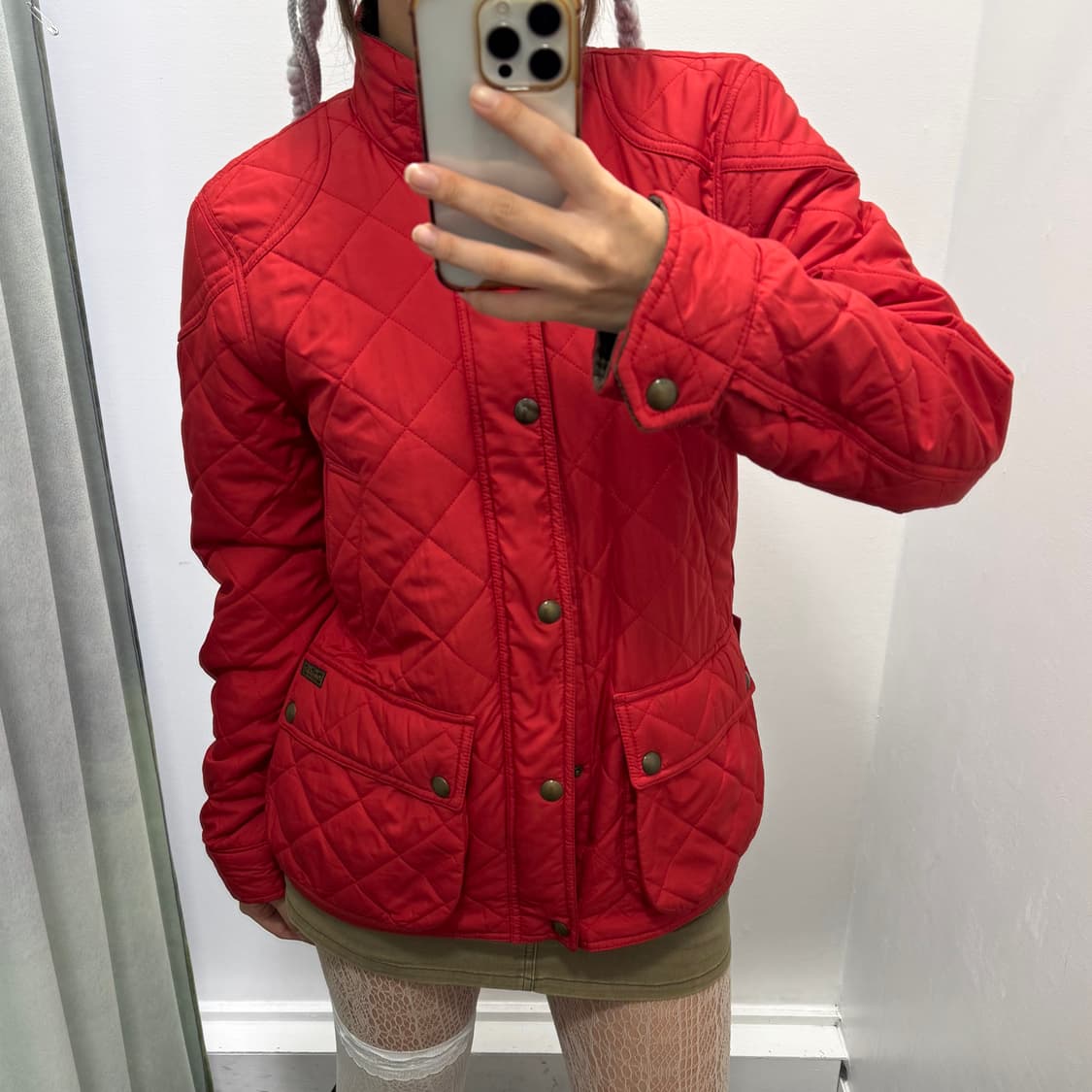 폴로 레드 넥버클 퀄팅 자켓 상품이미지2