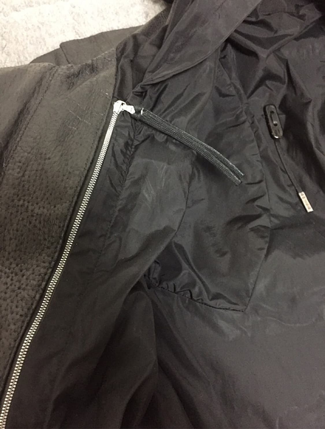 Oiled Body molded separable lining 레더자켓 상품이미지6