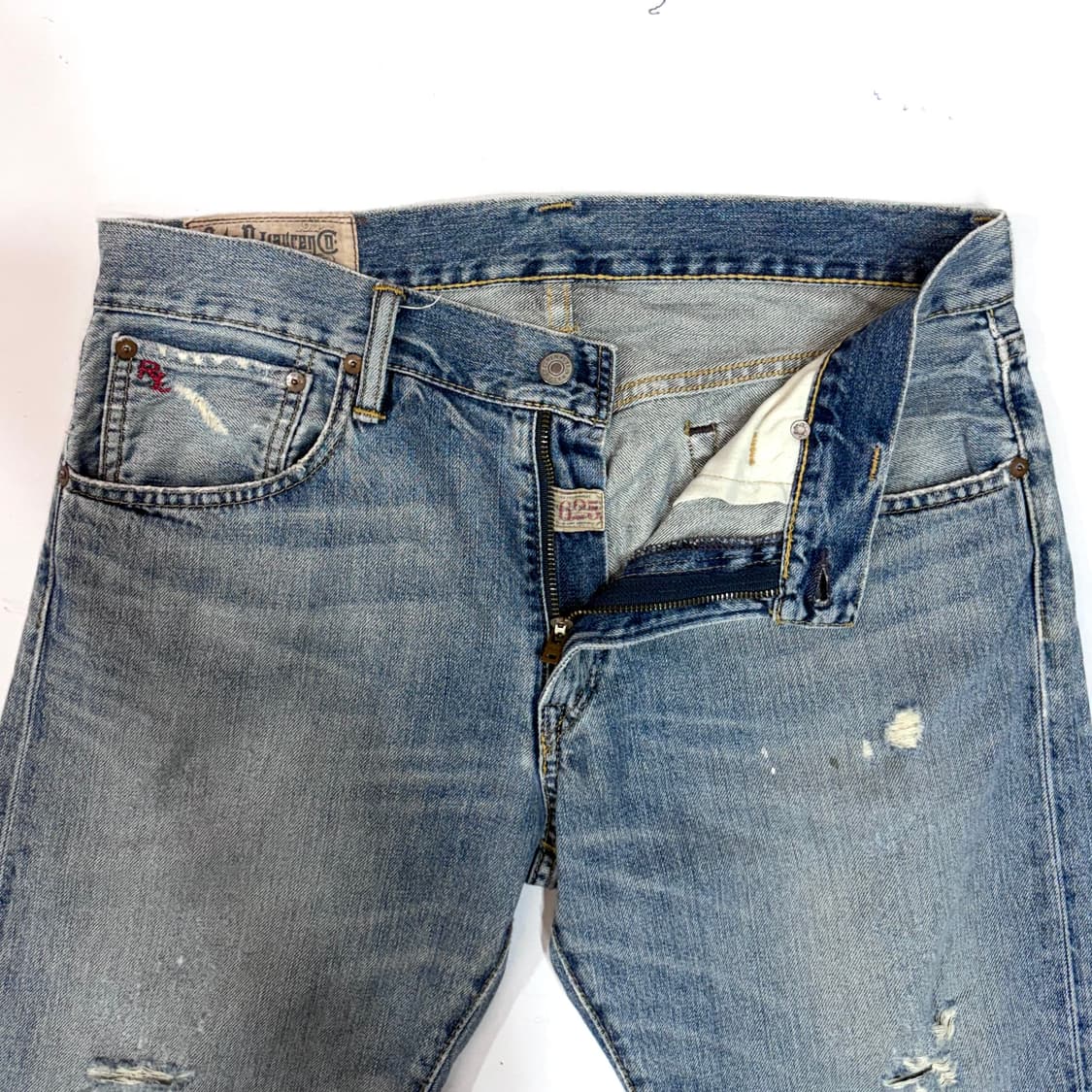 폴로 랄프로렌 데미지드 데님 쇼츠 (34) 상품이미지2