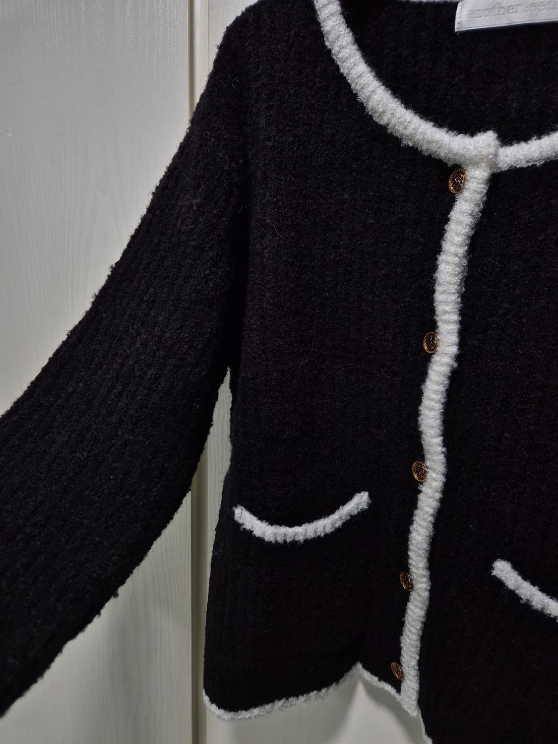 브래이시걸 블랙 트위드 가디건 상품이미지7