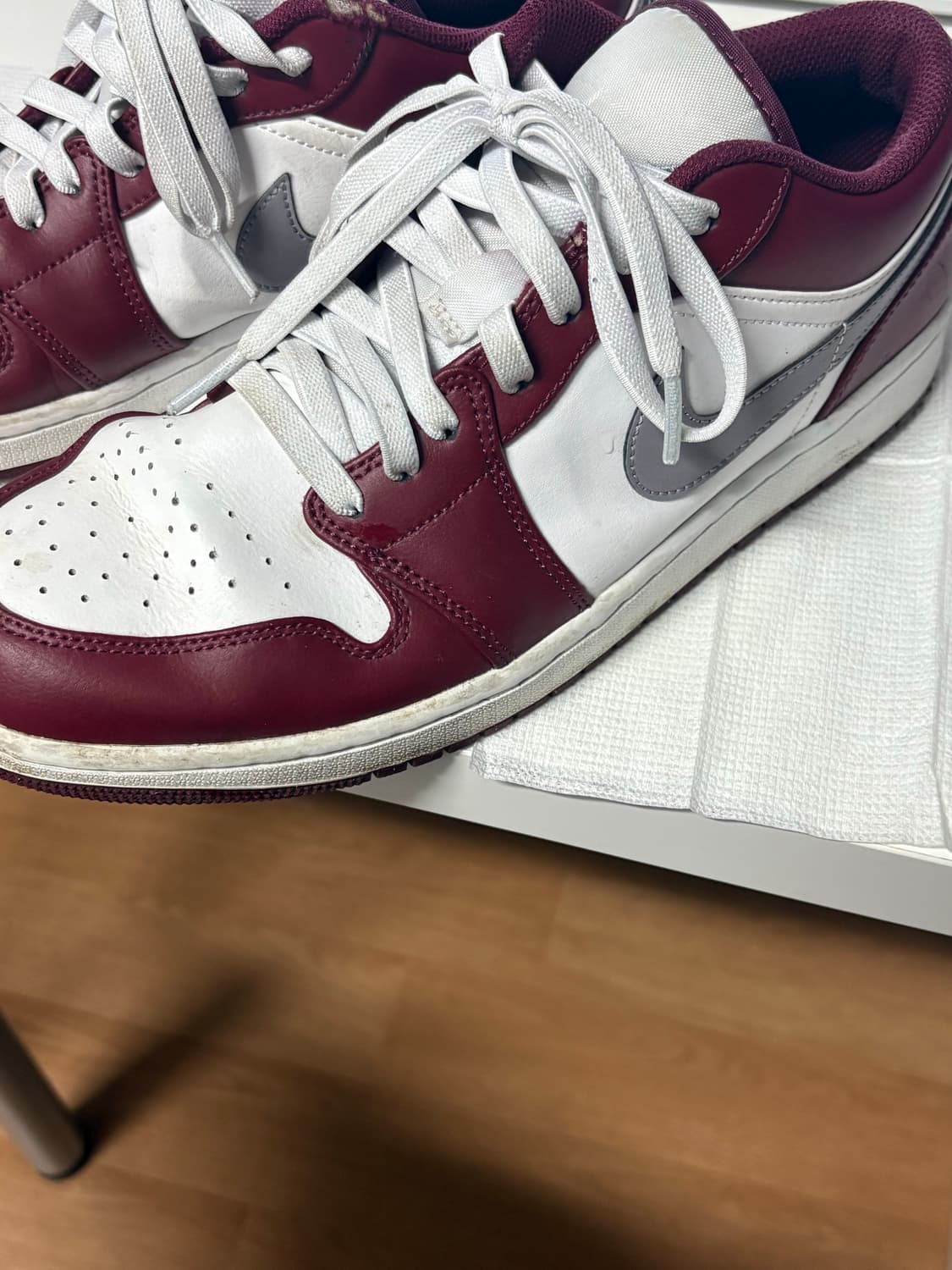 조던 1 로우 체리우드 레드 상품이미지4