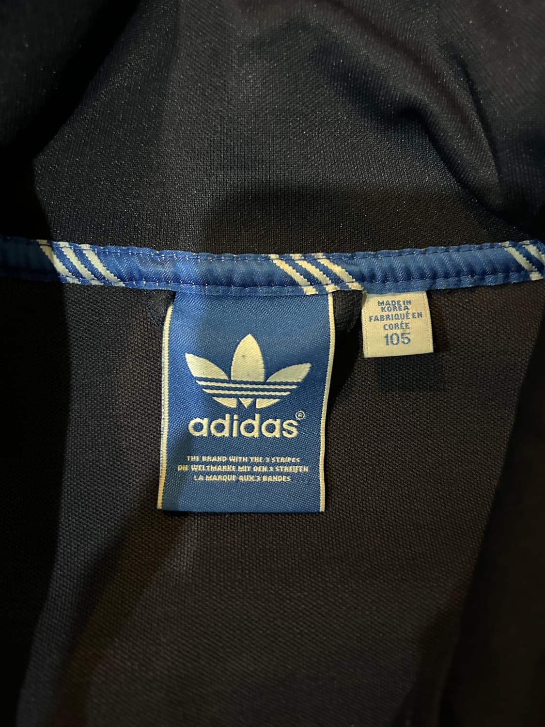 Adidas Navy 삼선트랙탑 아디다스 져지 상품이미지8