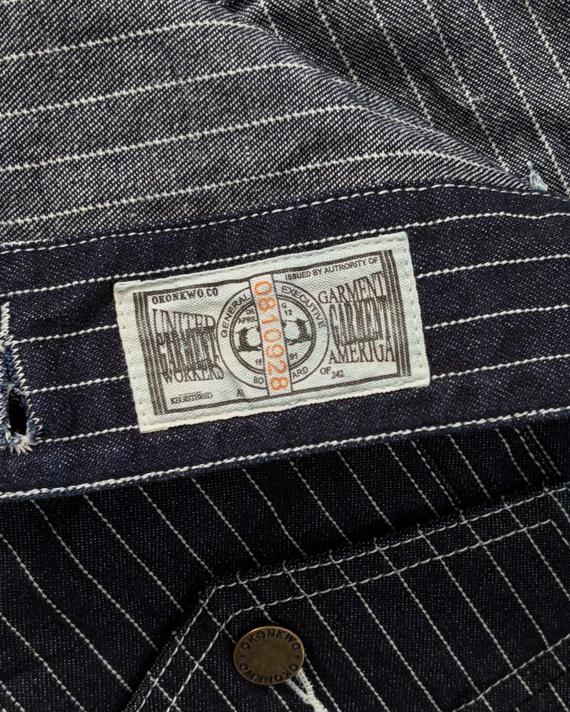 [XL]OKONKWO 오콘쿼 와바시 데님 워크 베스트 상품이미지6