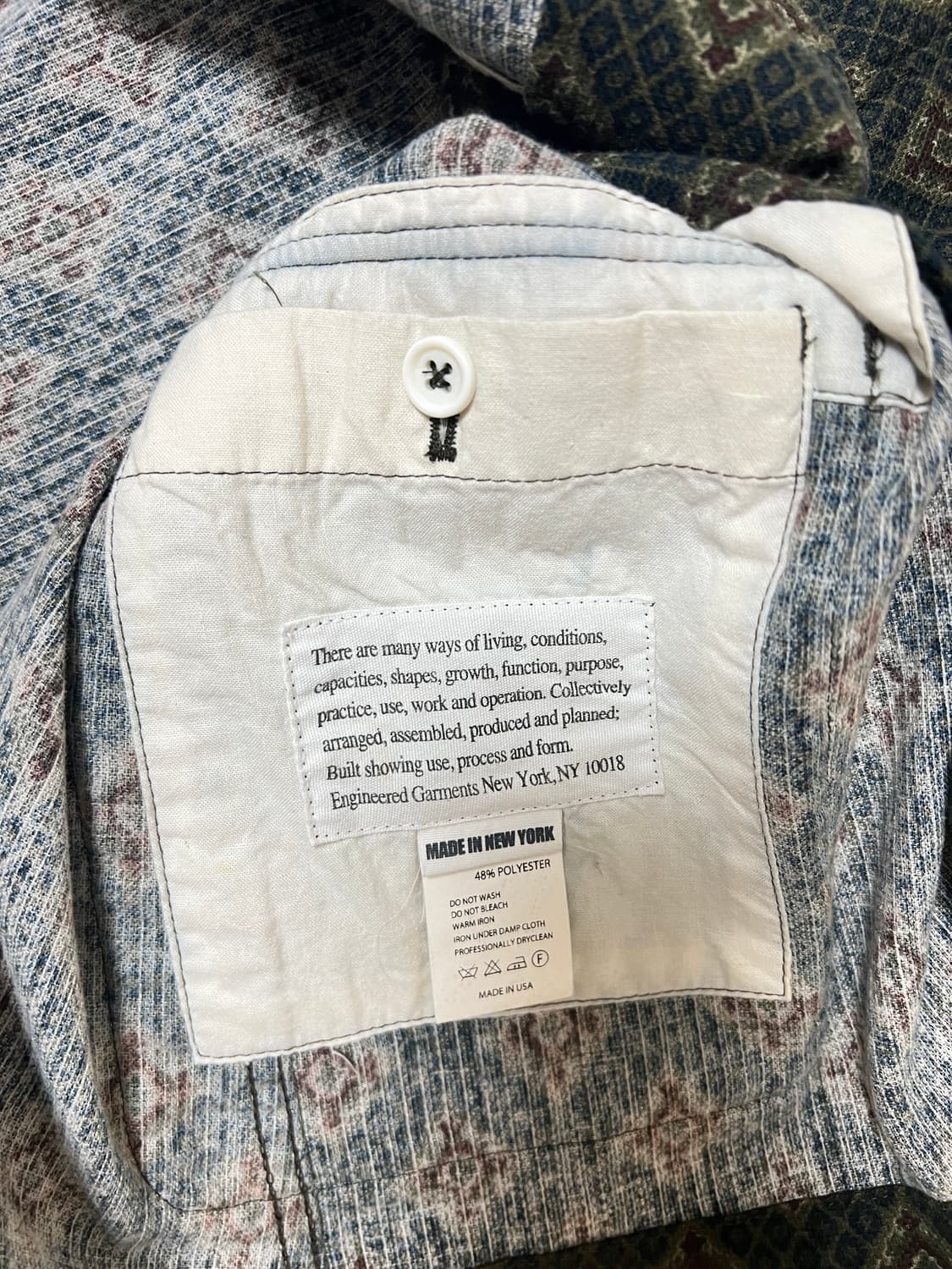 엔지니어드가먼츠 에스닉패턴 자켓(xl,105정도) 상품이미지5