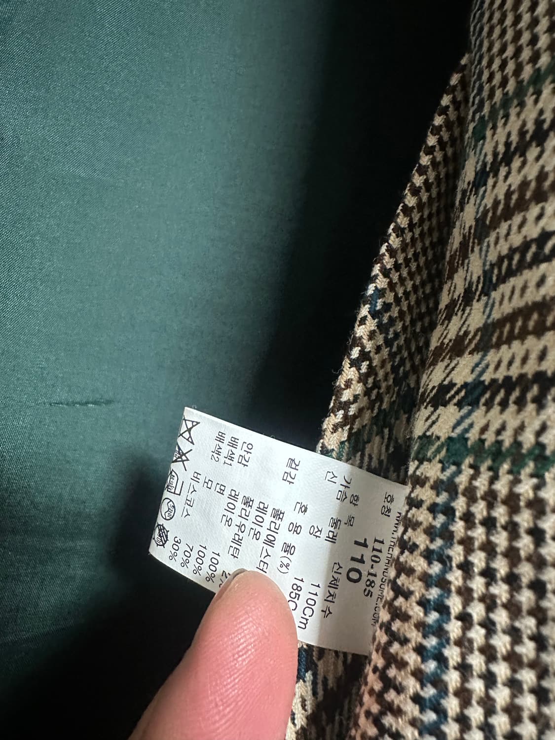 타임옴므 / 스트랩 체크 블레이져 / 110 상품이미지4