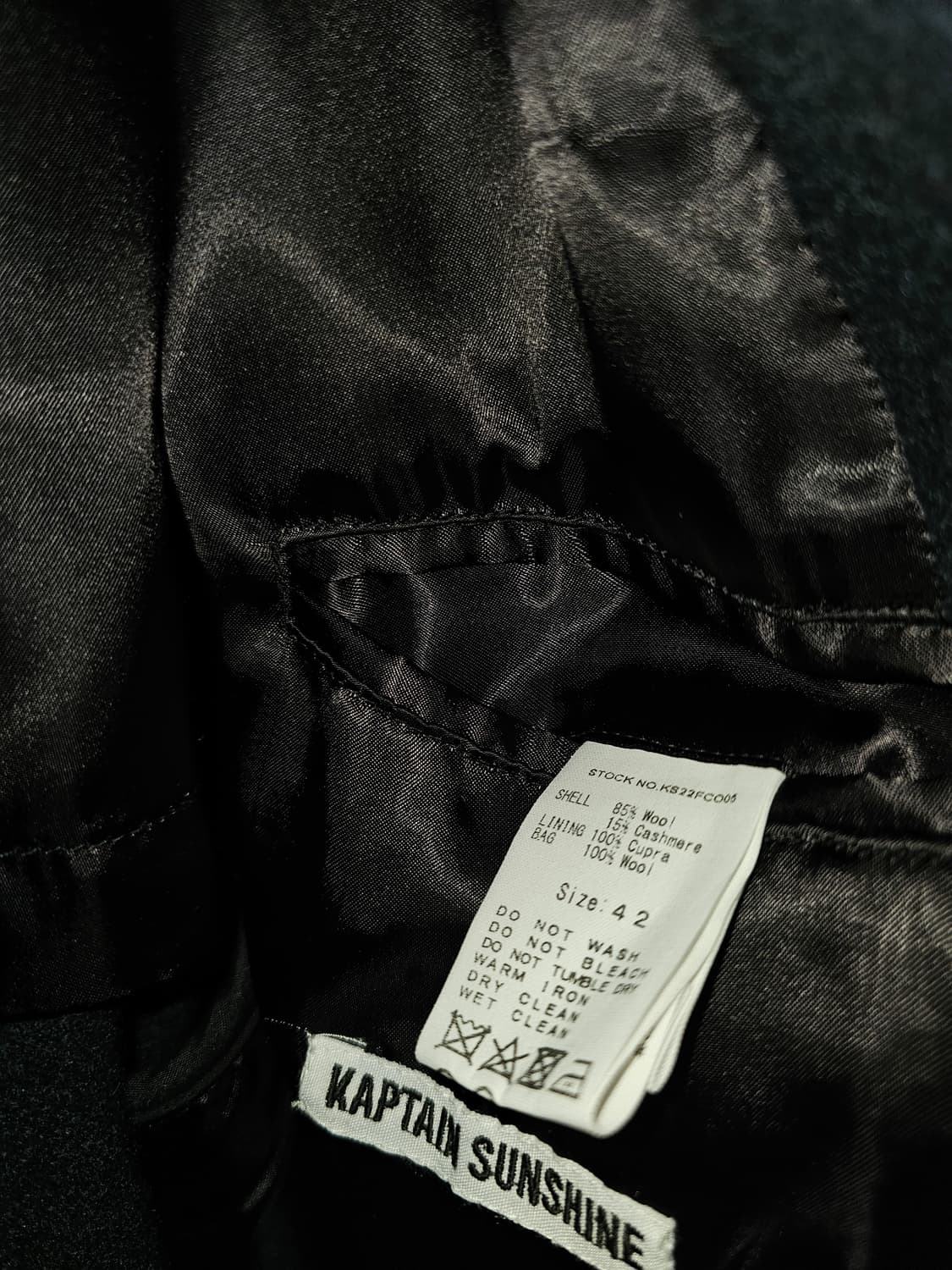 캡틴선샤인 22fw 피코트 42사이즈 네이비 상품이미지10