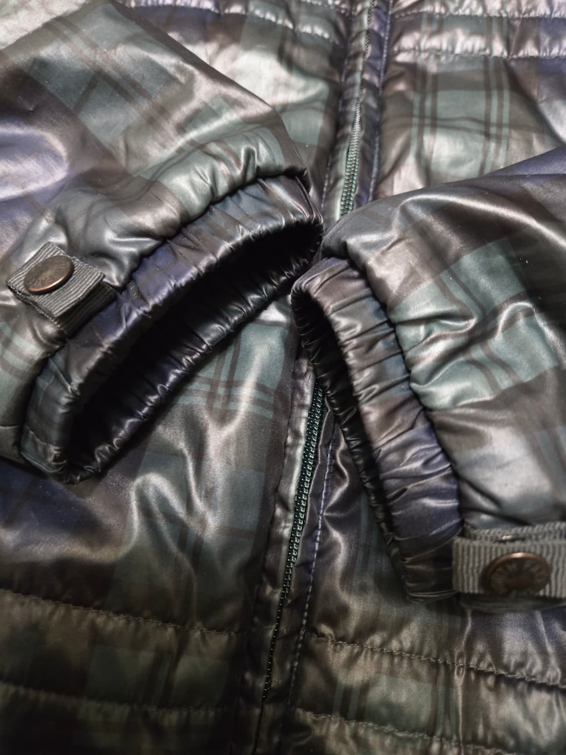 [L] 노스페이스 타탄 체크 엑셀로프트 경량 패딩 상품이미지4