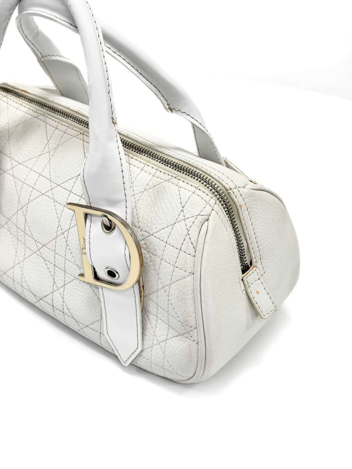 디올 까나쥬 퀼팅 레더 D 버클 미니 토트백 상품이미지5