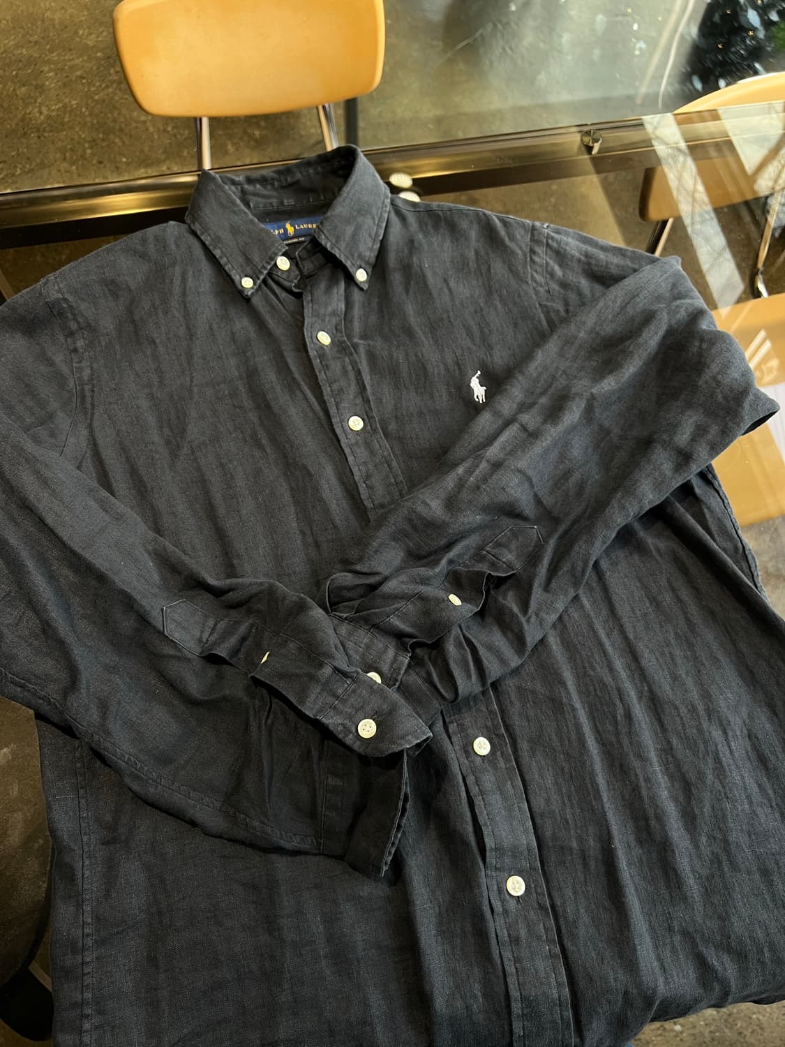 폴로) 린넨 셔츠 남성 s 상품이미지1