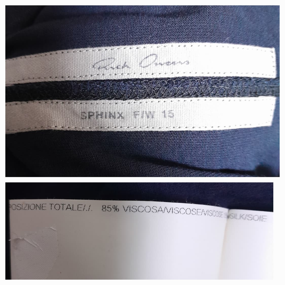 릭오웬스 SPHINX 롱슬리브 티셔츠 XS/100 상품이미지5